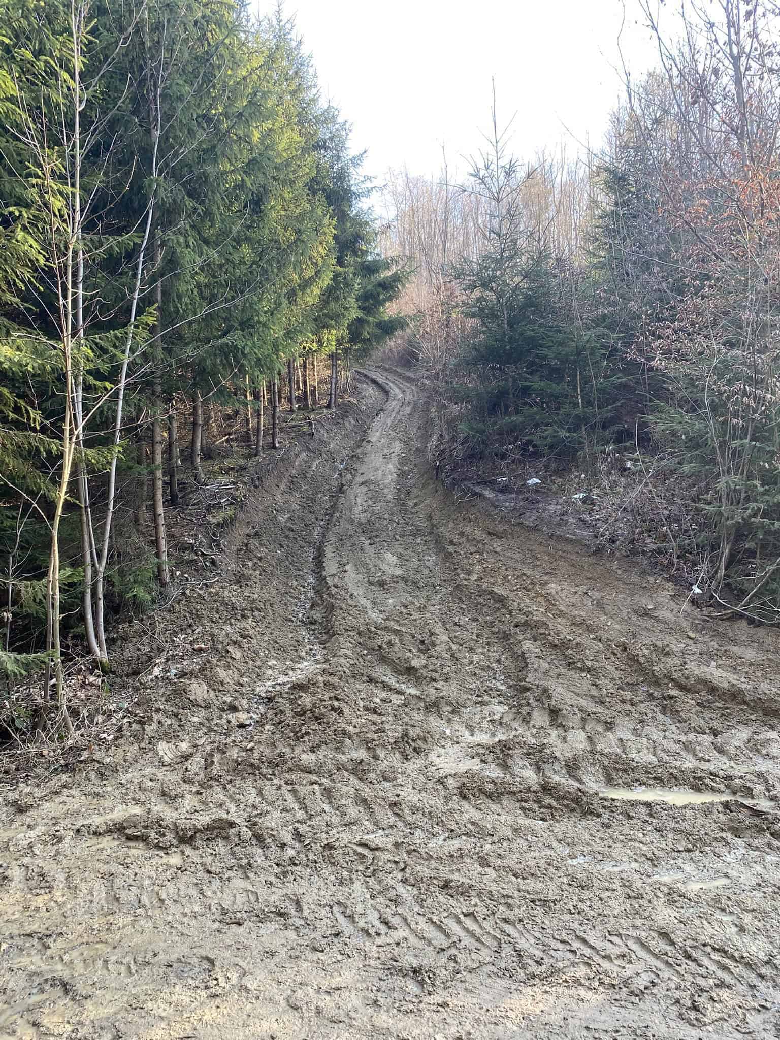Tady nohy začínaly těžknout – bahenní lázeň místo cesty.