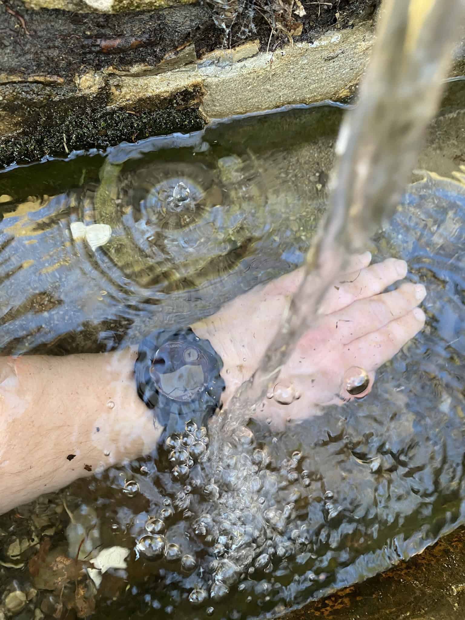 Studánka Na Bařinkách a Garmin